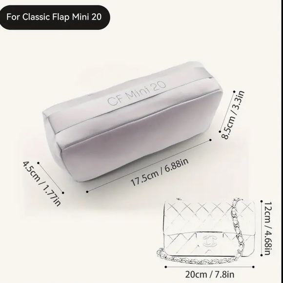 CHANEL LUX SILK PILLOW STORAGE SHAPER FOR FLAP BAGS MINI SMALL MEDIUM JUMBO NEW - Picture 5 of 10